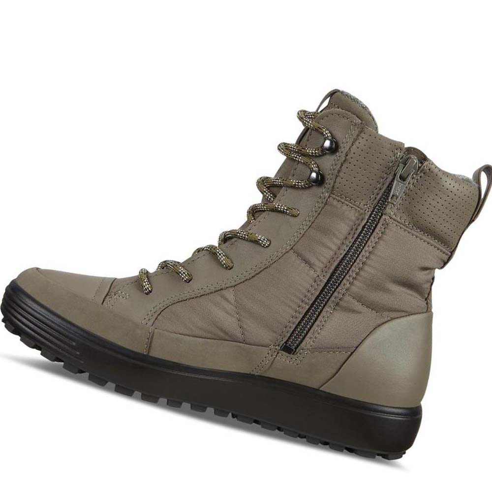 Women's Ecco Soft 7 Tred Boots Grey | USA 42VRW